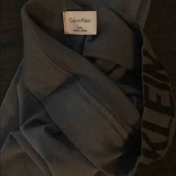 Calvin Klein Soft Gray Sheer Style Leggings, NWT - Picture 4 of 4